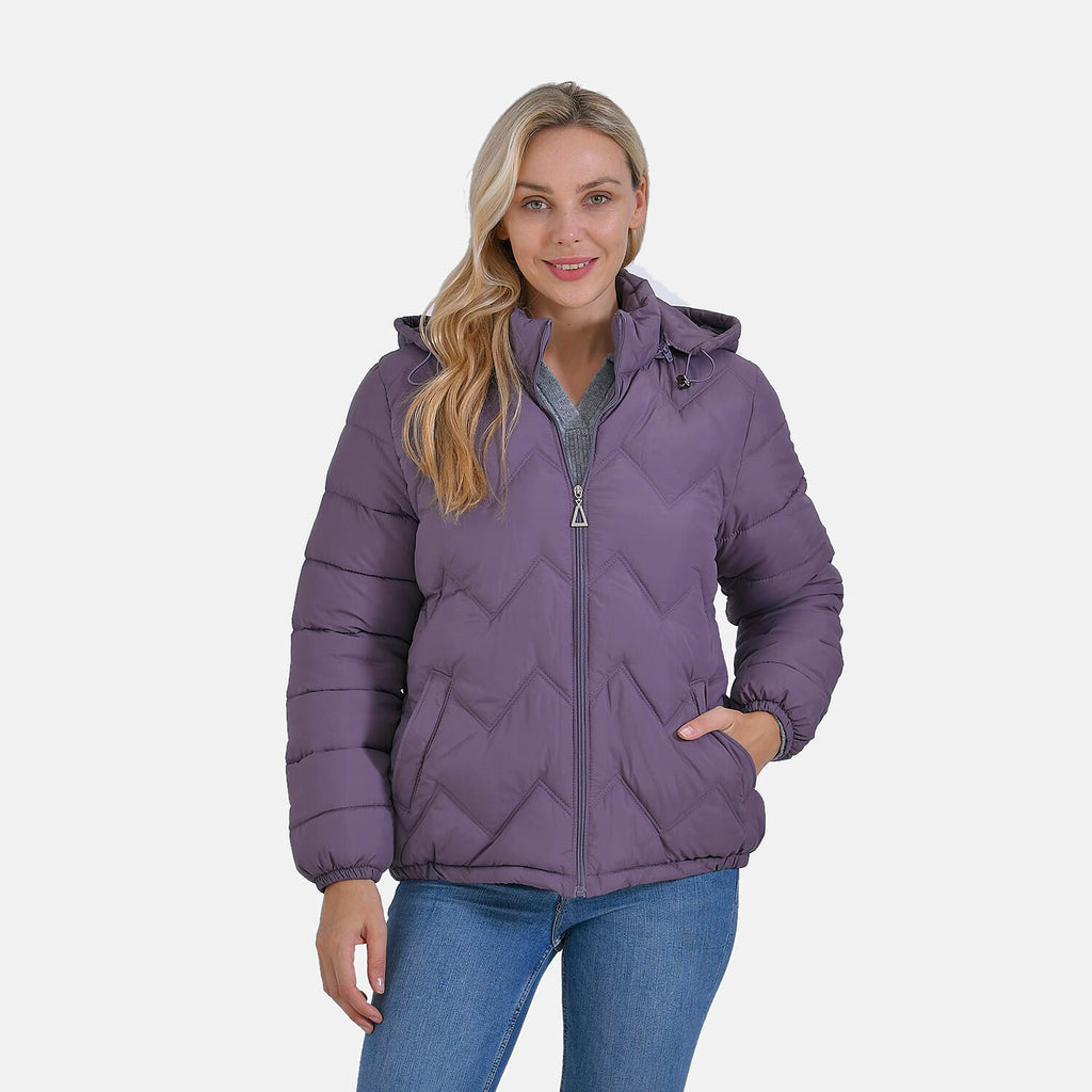 La Marey Lightning-Patterned Jacket (Size 20 to 22) - Purple