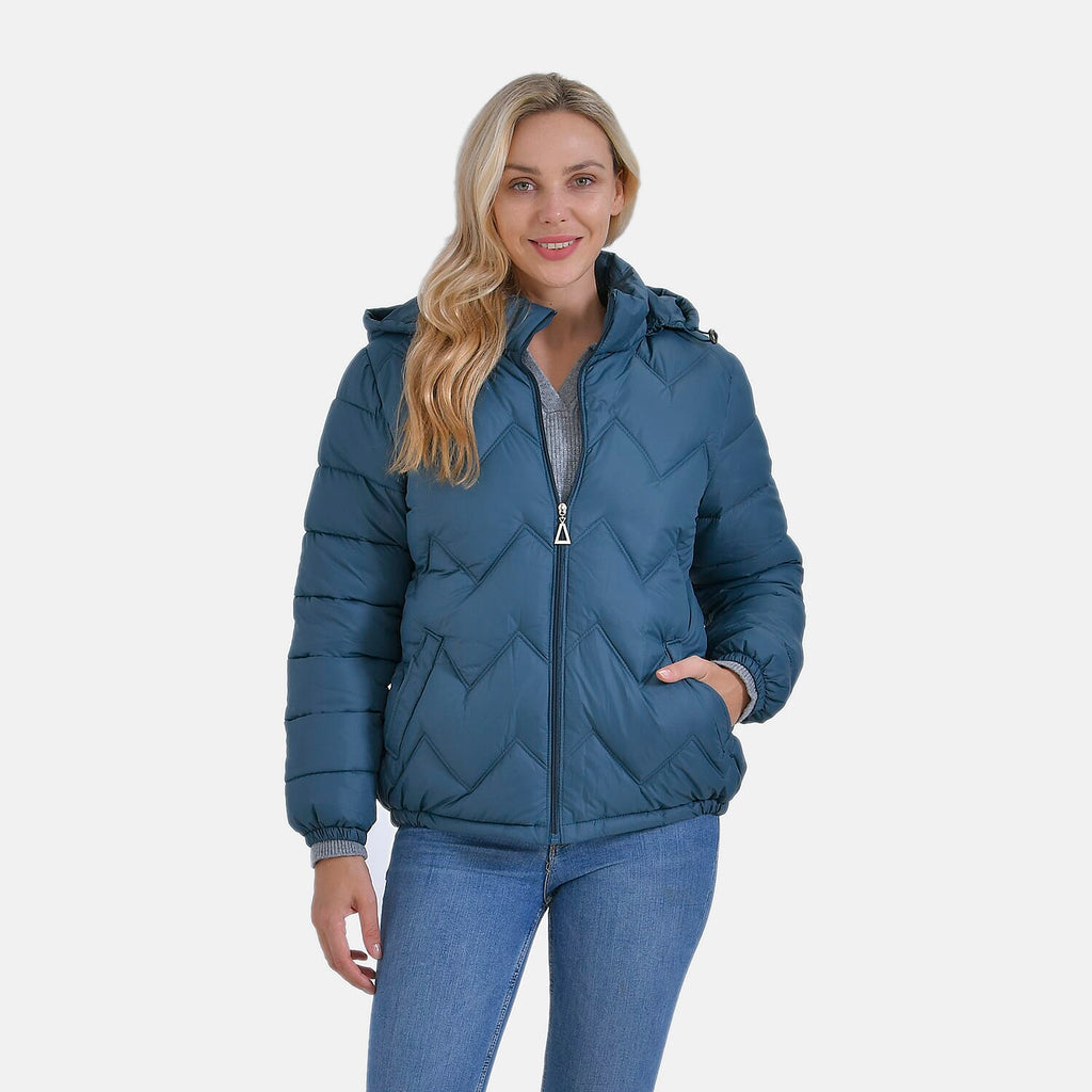La Marey Lightning-Patterned Jacket (Size 24 to 26) - Blue