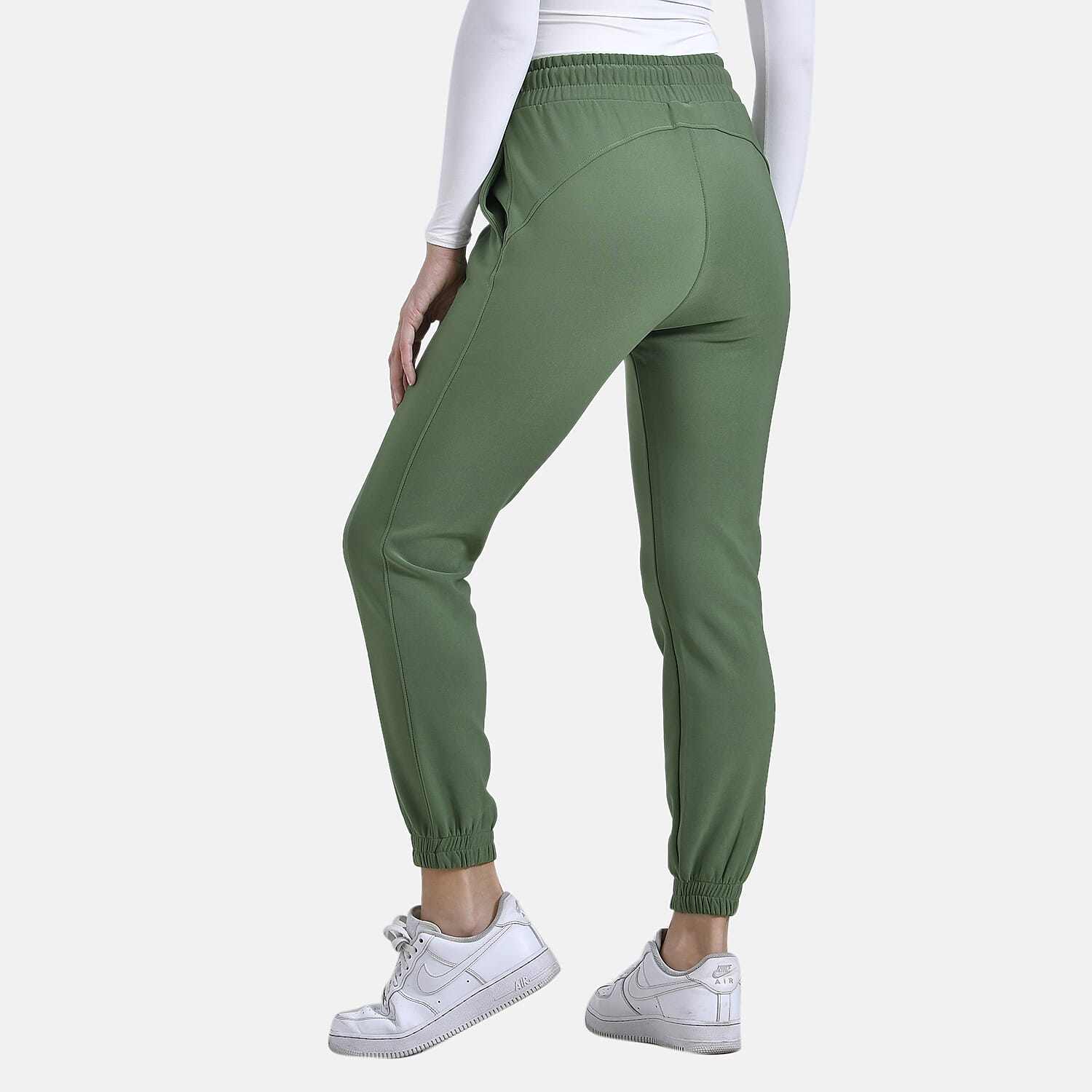 La Marey Pantone Elastic Trousers (Size M) - Green
