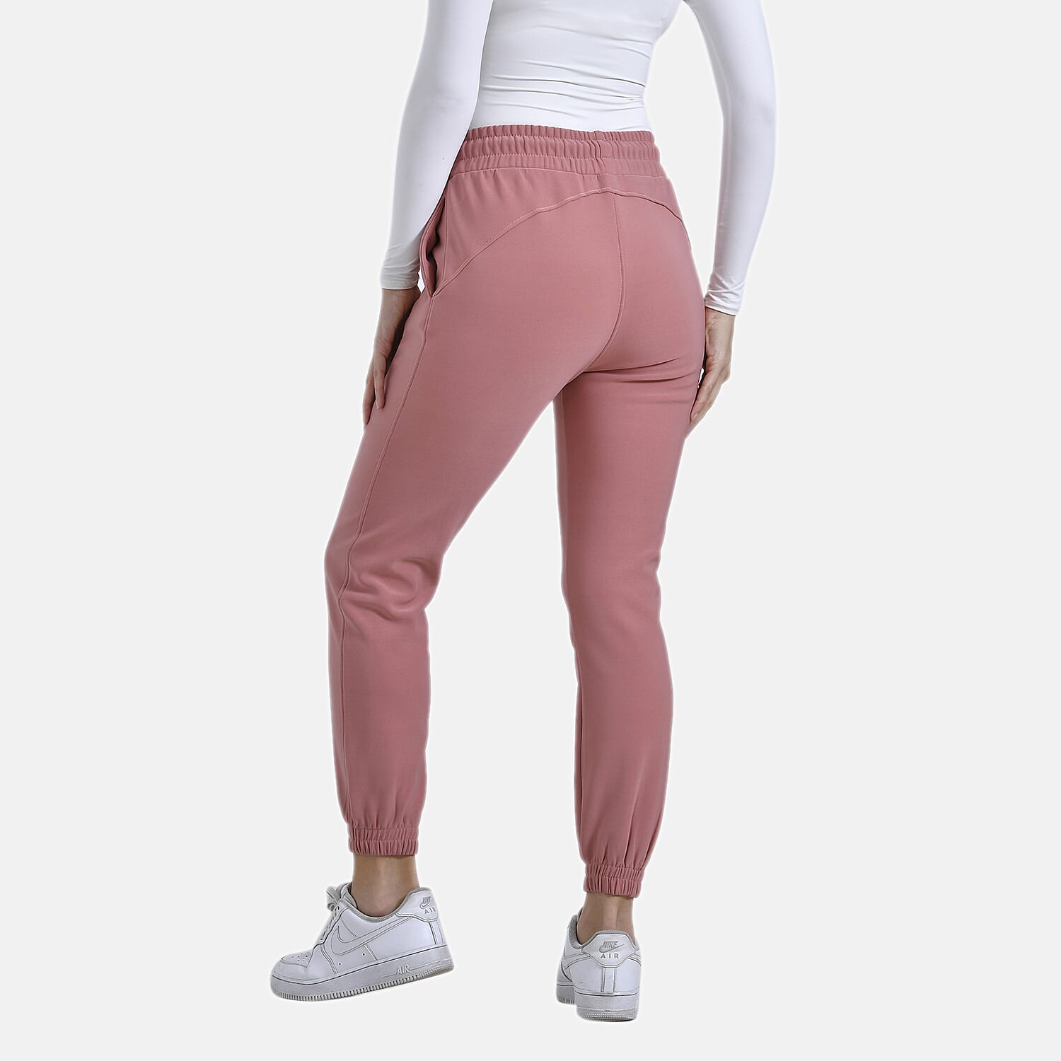 La Marey Casual Elasticated Joggers (Size 12 to 14) - Pink