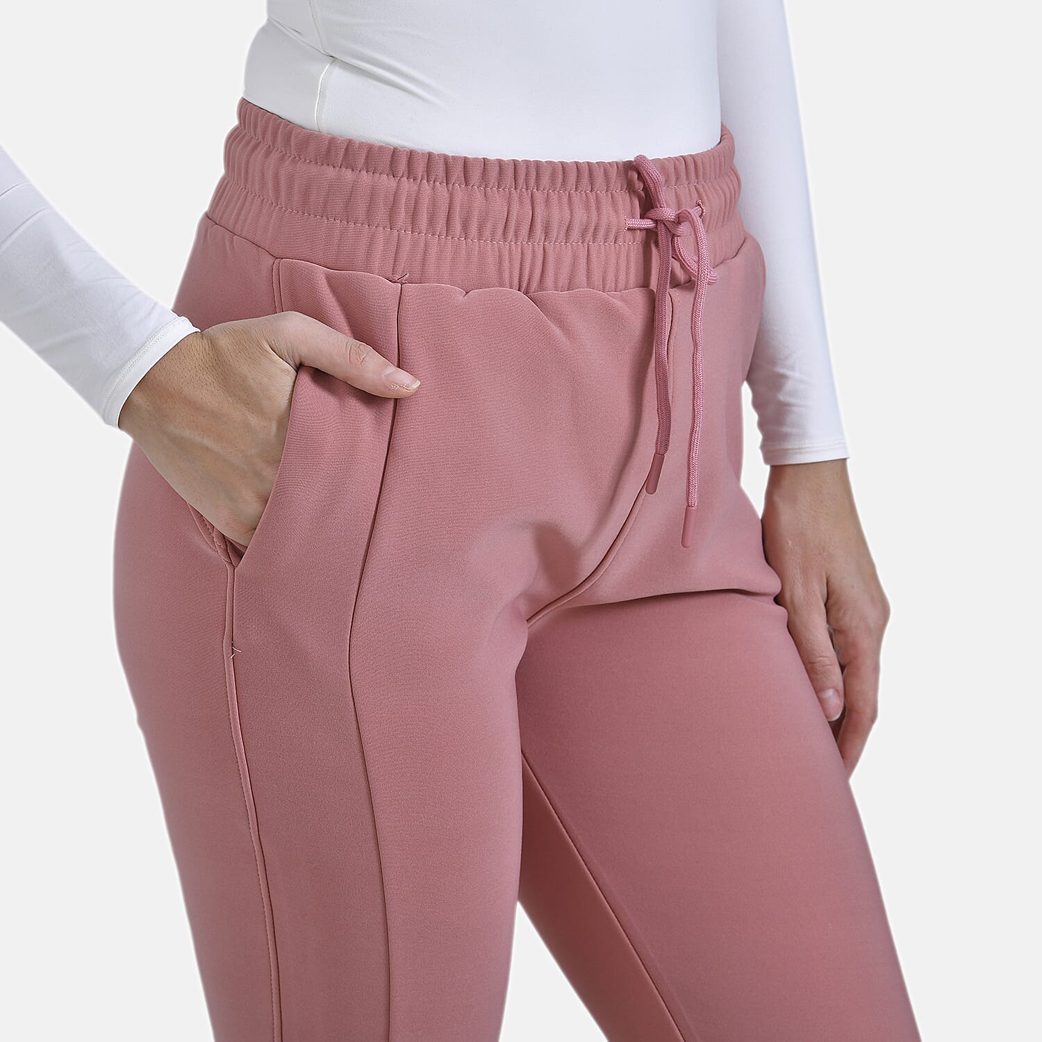 La Marey Casual Elasticated Joggers (Size 12 to 14) - Pink