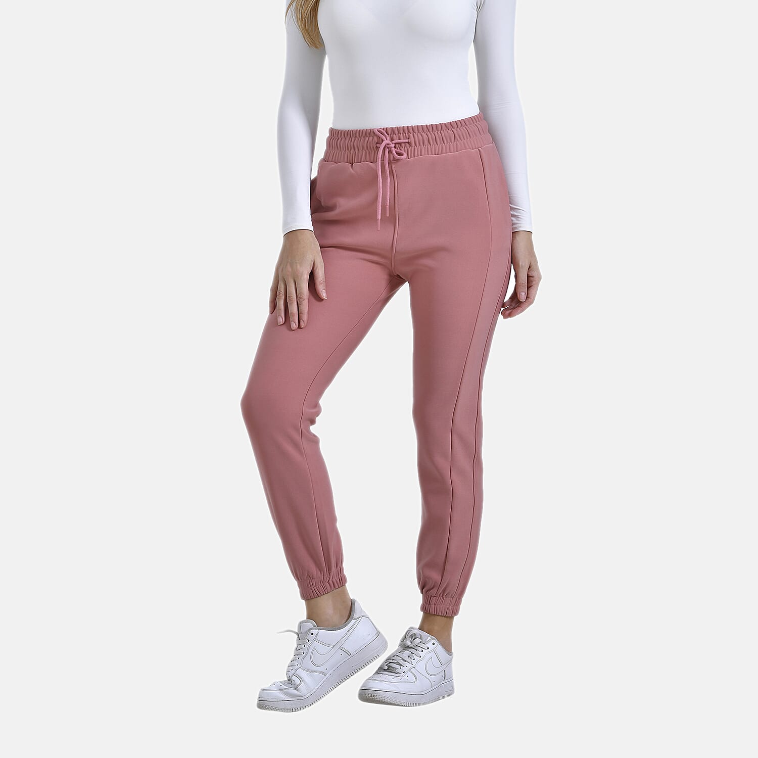 La Marey Pantone Elastic Trousers (Size S) - Pink