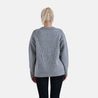 La Marey V neck polo sweater (Size 12 to 14) - Grey