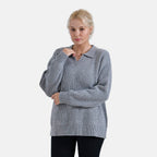 La Marey V neck polo sweater (Size 12 to 14) - Grey