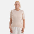 La Marey Summer Knit Short Sleeve Top (Size XL, Fit 20 To 22) - Yellow
