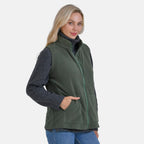 La Marey Turtleneck Gilet with Pockets (Size 20 to 22) - Green