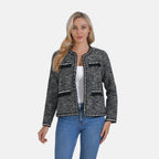 La Marey Classic Twill Jacket (Size S) - Black - White Plaid