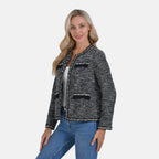 La Marey Classic Twill Jacket (Size S) - Black - White Plaid