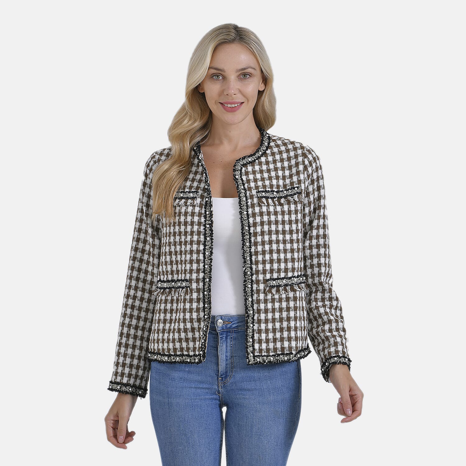 La Marey Classic Twill Jacket (Size S) - Brown Plaid
