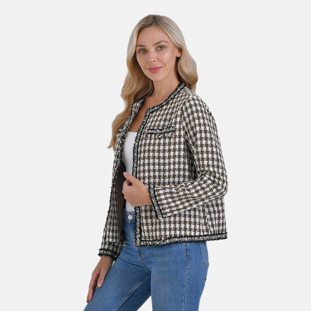 La Marey Classic Twill Jacket (Size XXL) - Brown Plaid