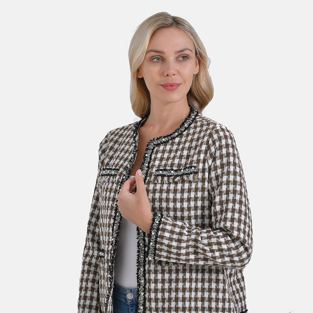 La Marey Classic Twill Jacket (Size XXL) - Brown Plaid