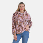 La Marey Plush Hoodie with Buttons (Size 12 to 14) - Pink