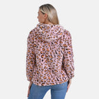 La Marey Plush Hoodie with Buttons (Size 12 to 14) - Pink