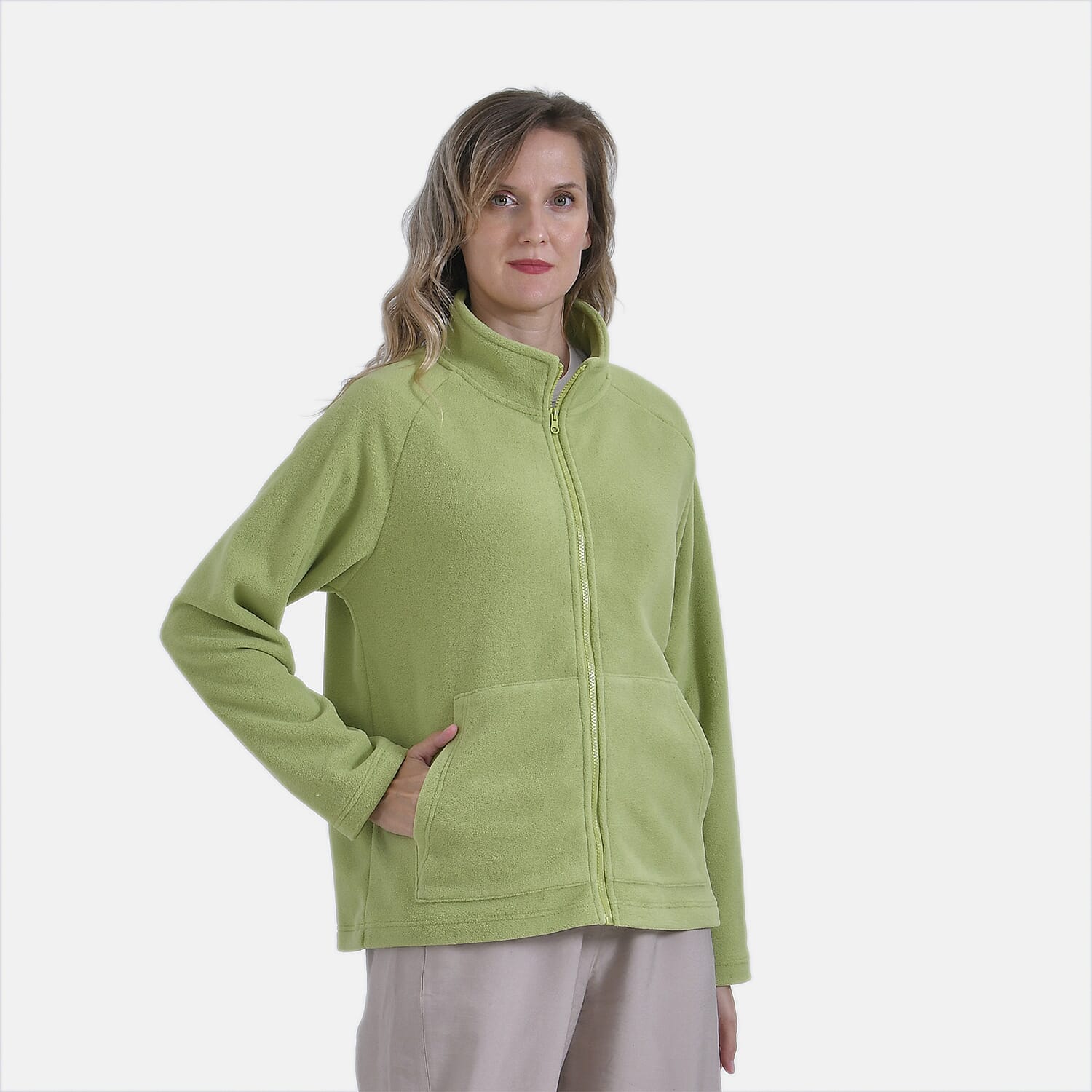 La Marey Polar Fleece Jacket (Size 12 to 14) - Green
