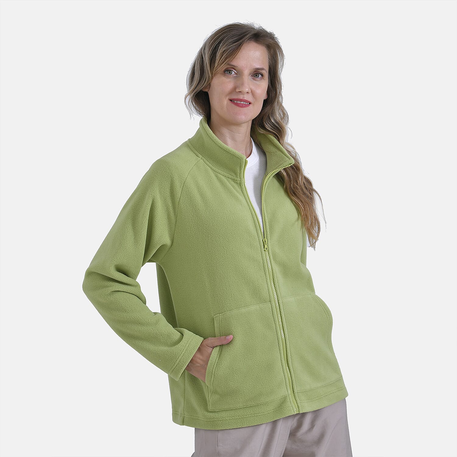 La Marey Polar Fleece Jacket (Size 12 to 14) - Green