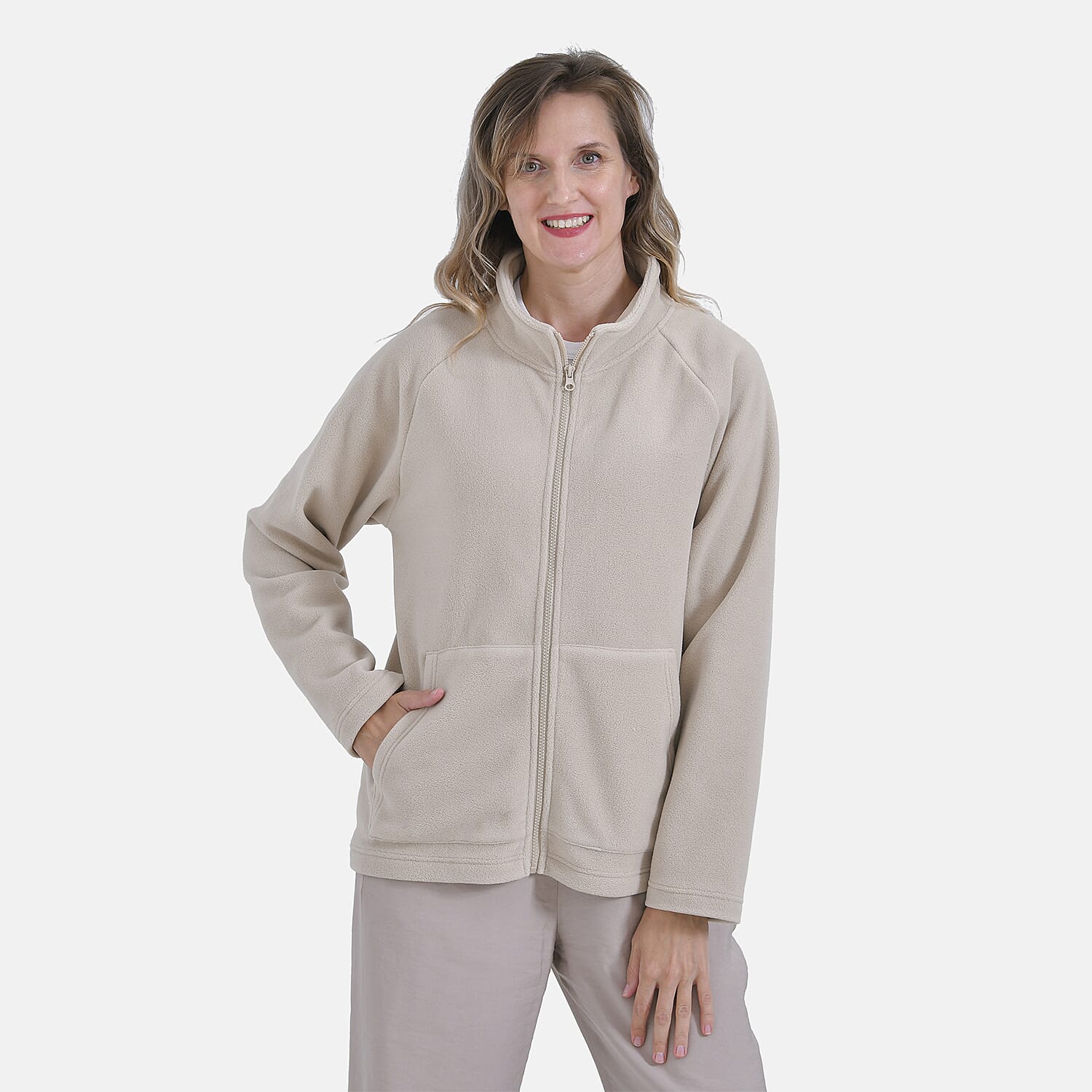 La Marey Polar Fleece Jacket (Size XL) - Beige