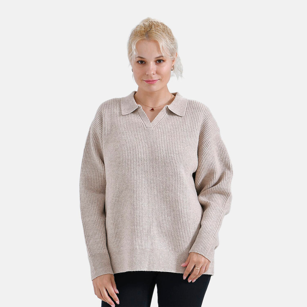 La Marey Polo Jumper (Size 12 to 14) - Beige
