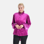 La Marey Festive Velvet Blouse (Size 12 to 14) - Purple