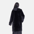 La Marey Faux Fur Coat (Size 8 to 14) - Black.