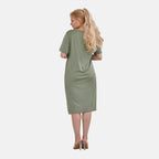 La Marey Jersey One-Piece Dress (Size XXL) - Green