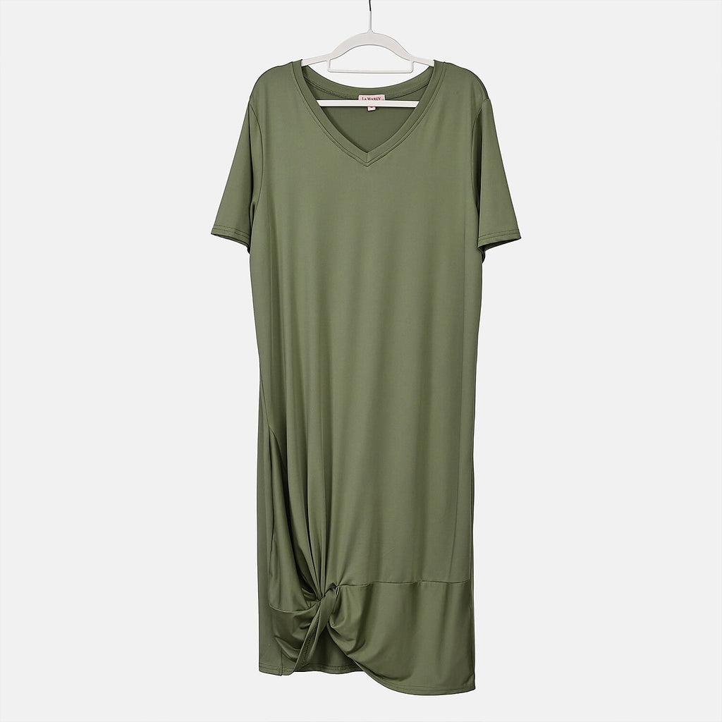 La Marey Jersey One-Piece Dress (Size XXL) - Green