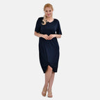 La Marey Jersey One-Piece Dress (Size XXL) - Navy Blue