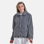 La Marey Ladies Fleece Button Up Jacket (Size 8 to 10) - Grey