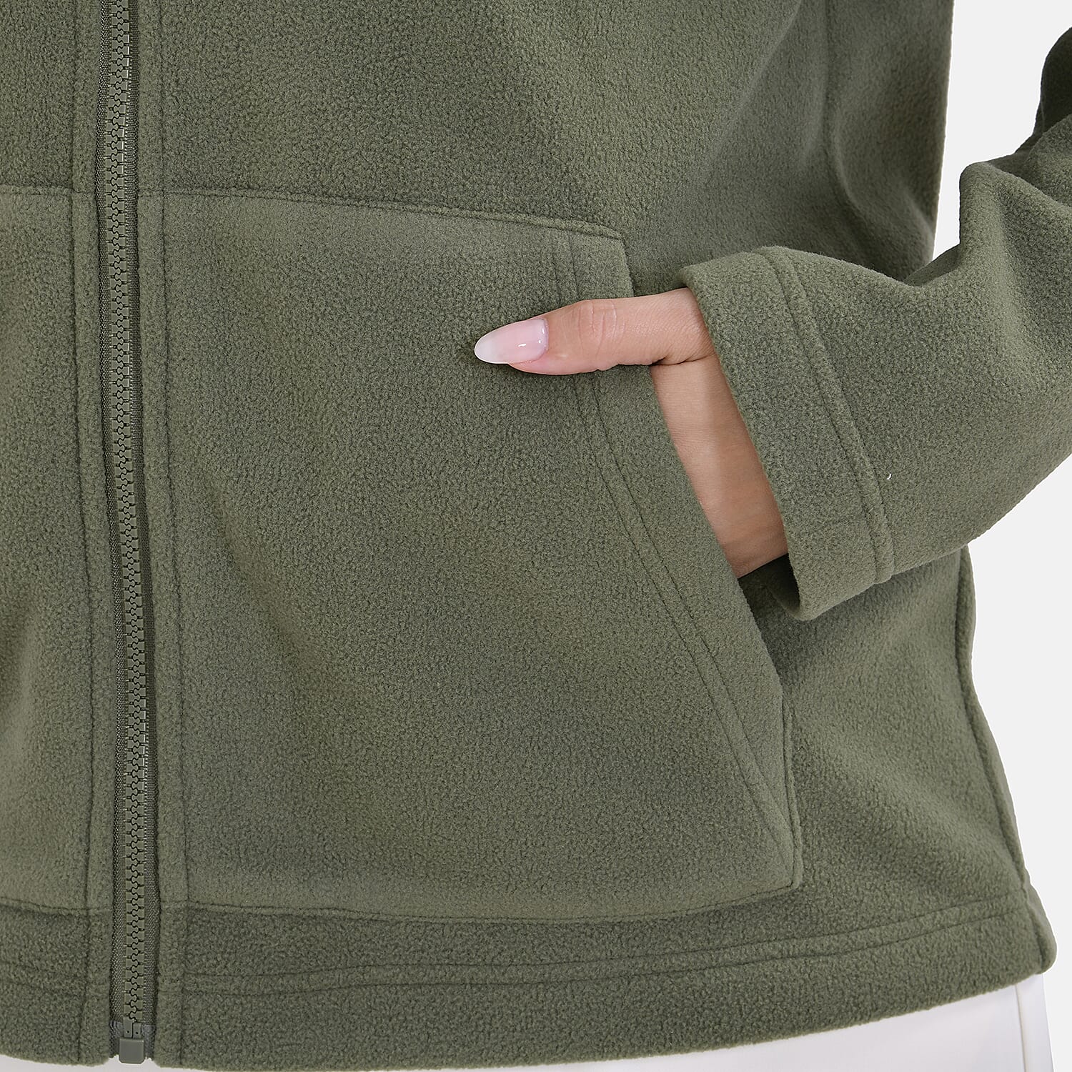 La Marey Polar Fleece Jacket (Size M) - Olive Green