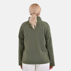 La Marey Teddy Borg Fleece Zip-up Jacket (Size XL) - Olive Green