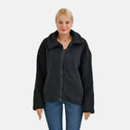 La Marey Borg Jacket with Pockets (Size 20 to 22) - Black