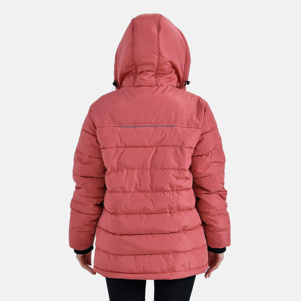 La Marey Windbreaker Padded Jacket (Size 16 to 18) - Coral