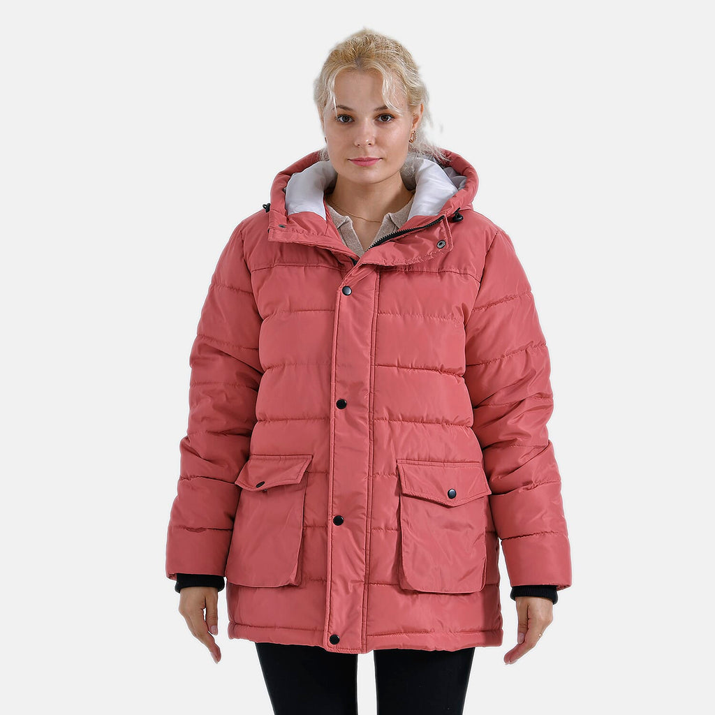 La Marey Windbreaker Padded Jacket (Size 16 to 18) - Coral