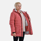 La Marey Windbreaker Padded Jacket (Size 16 to 18) - Coral