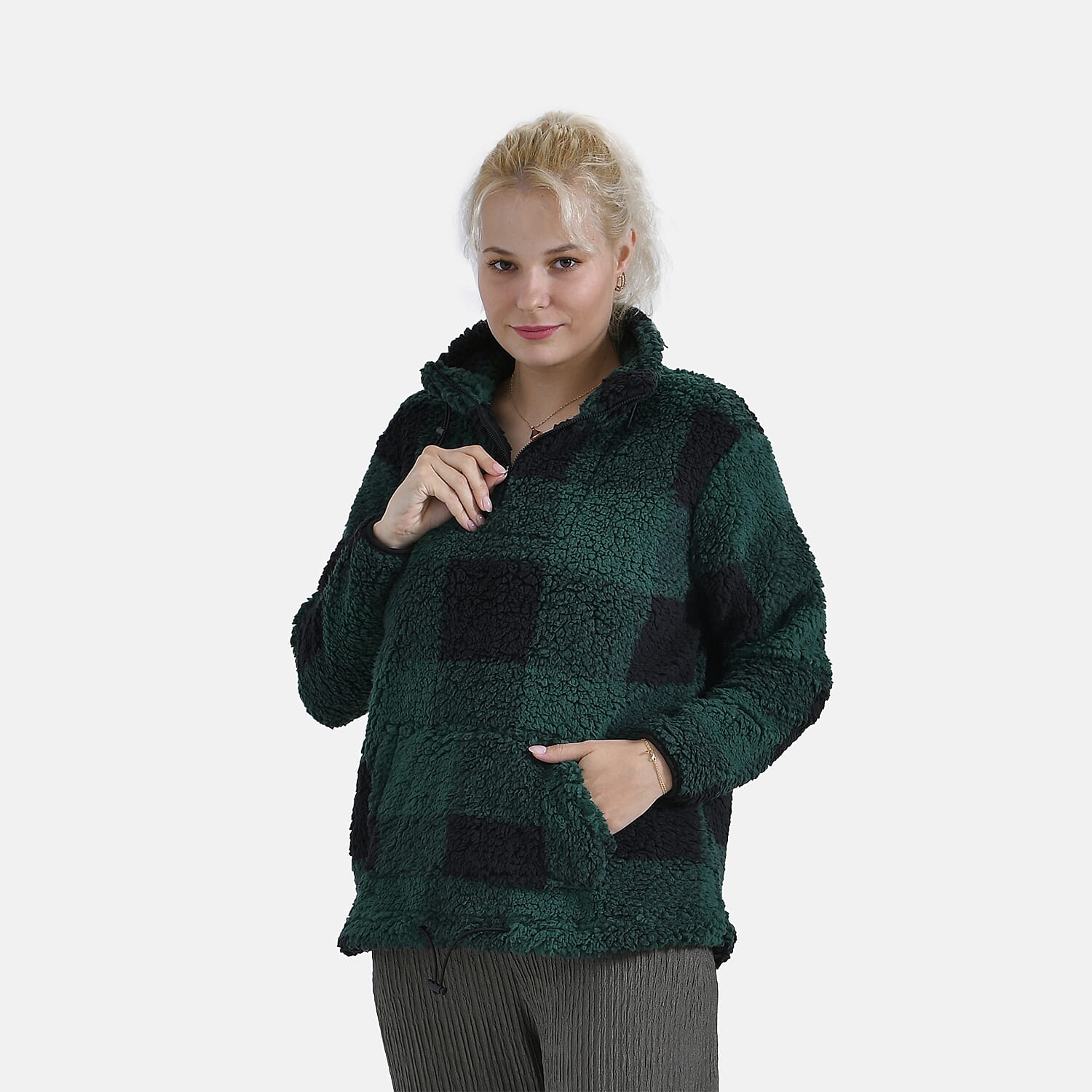 La Marey Half Zip Sweatshirt (Size 20 to 22) - Green
