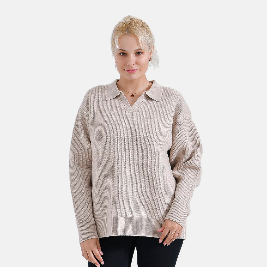 La Marey Polo Jumper (Size 8 to 10) - Beige
