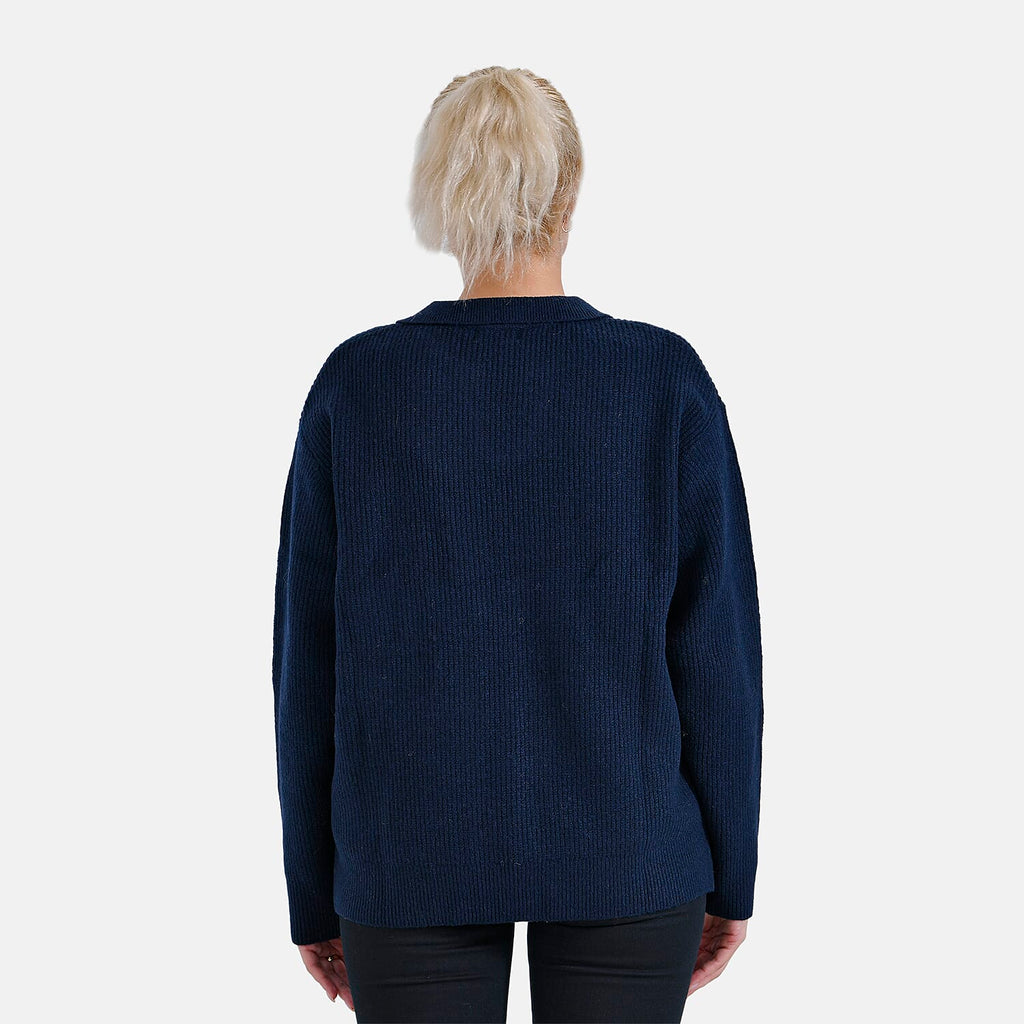 La Marey Polo Jumper (Size 8 to 10) - Navy