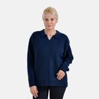 La Marey Polo Jumper (Size 16 to 18) - Navy