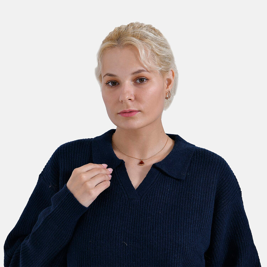 La Marey Polo Jumper (Size 16 to 18) - Navy