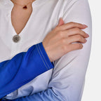 La Marey Ombre V-Neck Top (Size XL 20 TO 22) - Royal Blue