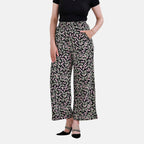 La Marey Polyester Printed Jean and Pant-Trouser (Size XL) - Black