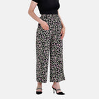 La Marey Polyester Printed Jean and Pant-Trouser (Size XL) - Black