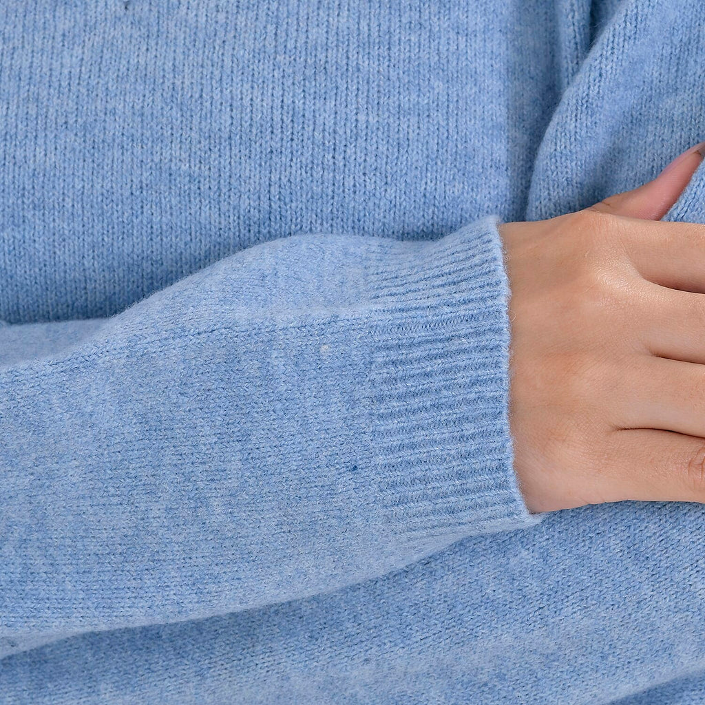 La Marey V-Neck Super Soft Jumper (Size M - 12  to 14) - Blue