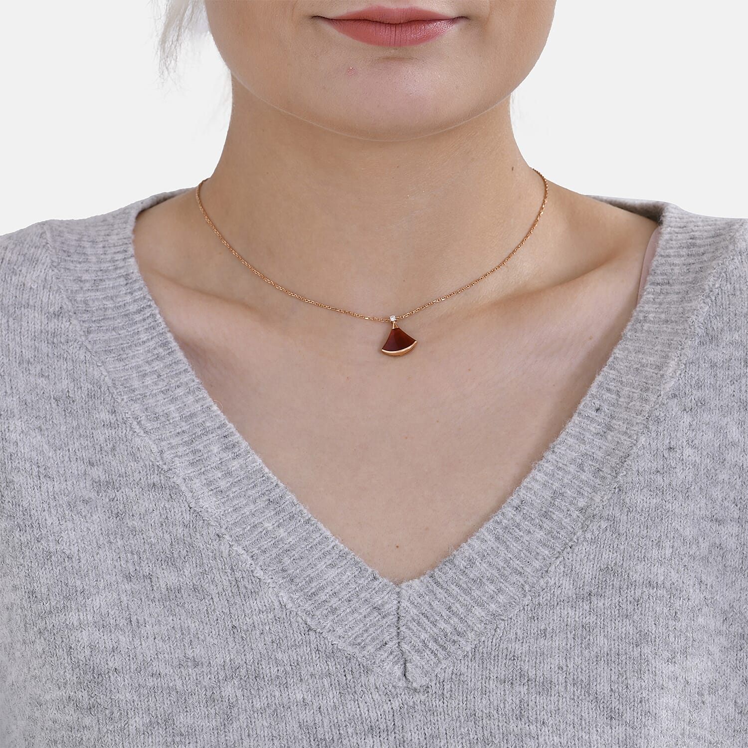 La Marey V-Neck Super Soft Jumper (Size M - 12  to 14) - Grey