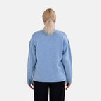 La Marey V-Neck Super Soft Jumper (Size L - 16  to 18) - Blue