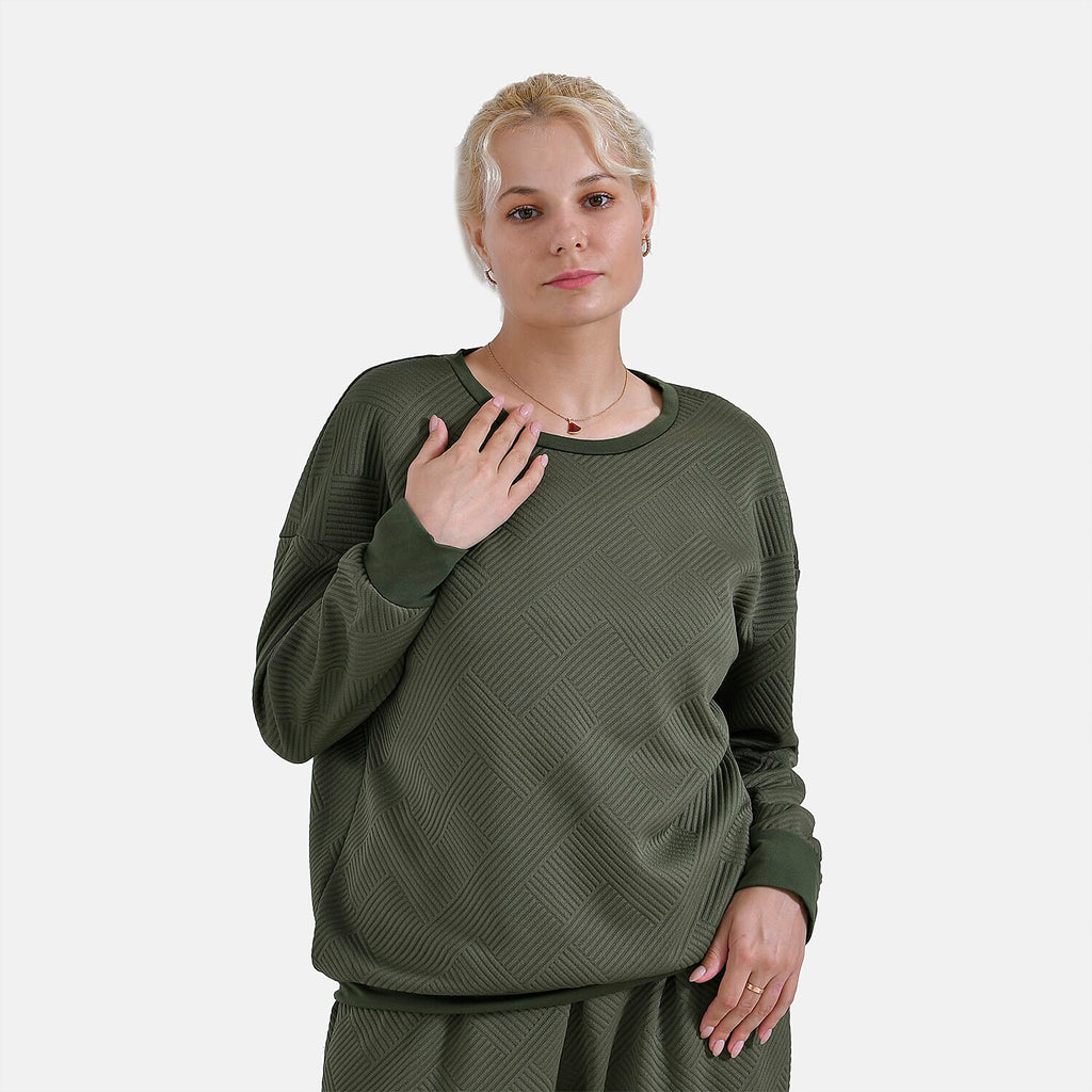 La Marey Loungewear Top (Size M) - Green