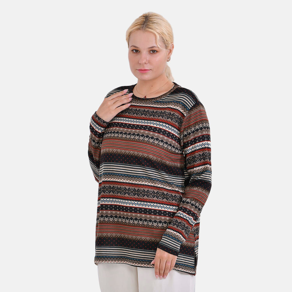 La Marey Jersey Top Size 8-20 - Brown
