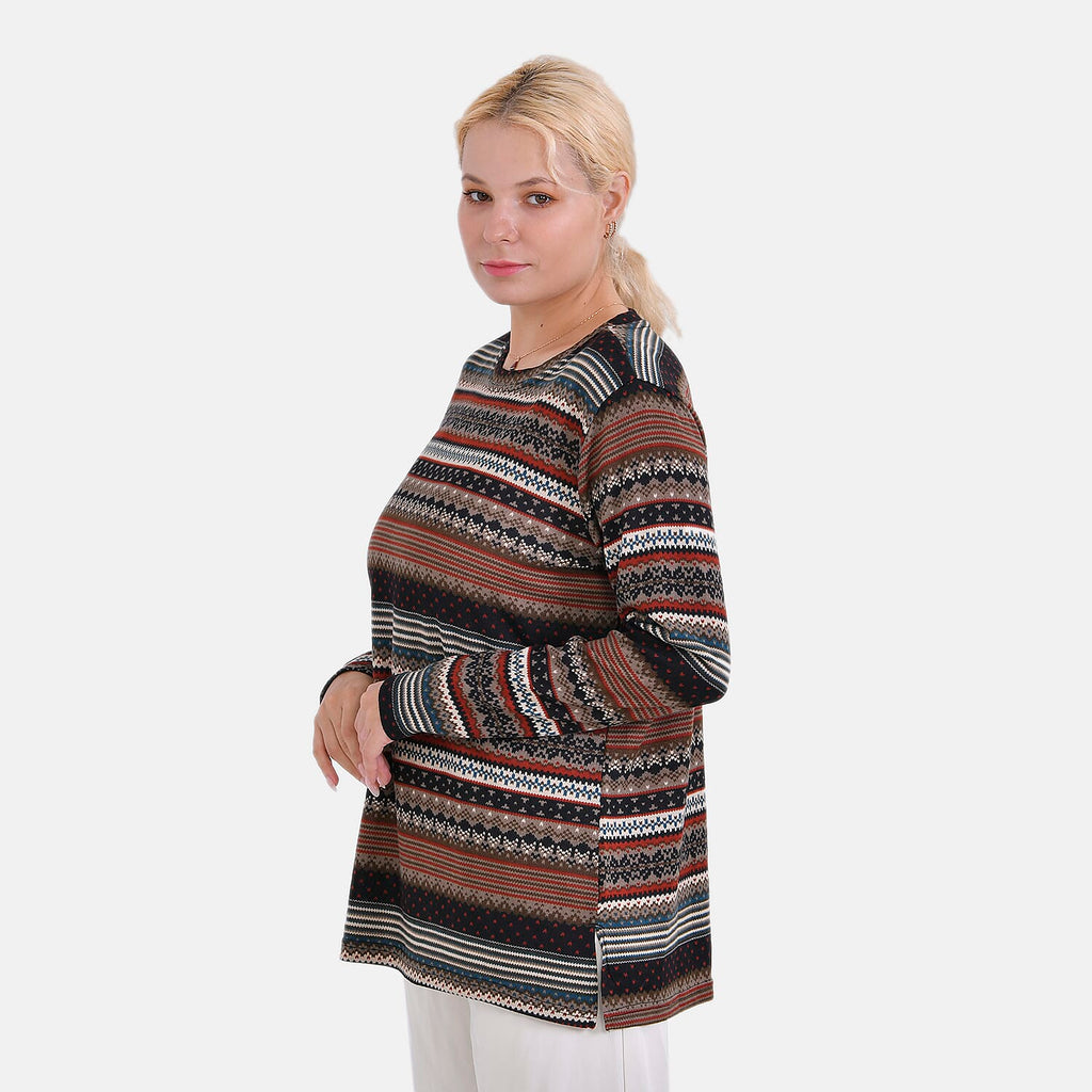La Marey Jersey Top Size 8-20 - Brown