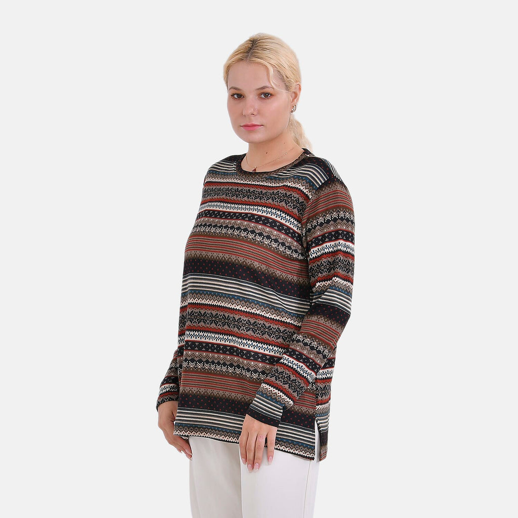 La Marey Jersey Top Size 8-20 - Brown