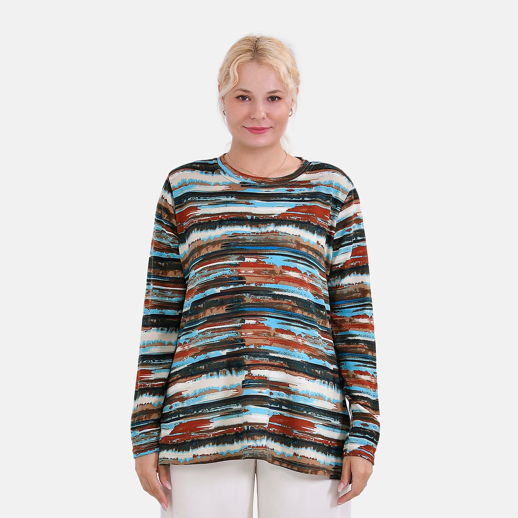 La Marey Polyester Printed Top Size 8-20 - Multi