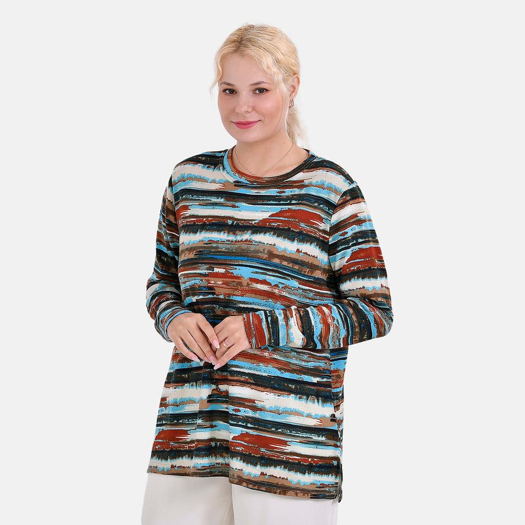 La Marey Polyester Printed Top Size 8-20 - Multi